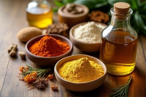 Selection of natural ingredients